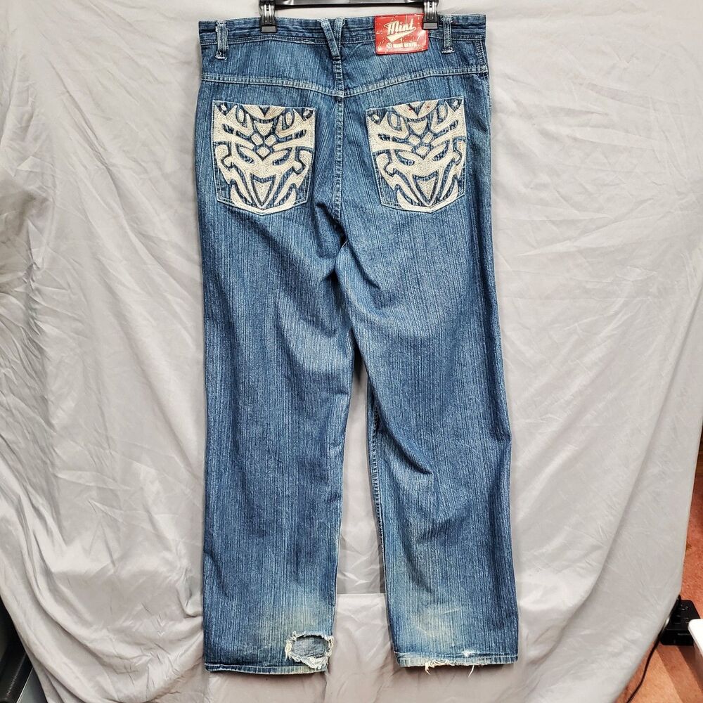 RARE - MINT DENIM BRAND - MENS JEANS 38 X 34 Hiphop Y2K